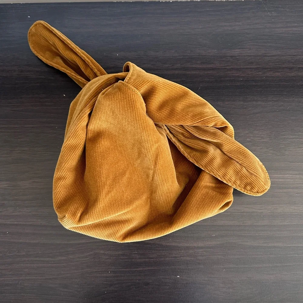 Merit The Signature Makeup Bag | Corduroy Tie Top Pouch - Picture 4 of 4